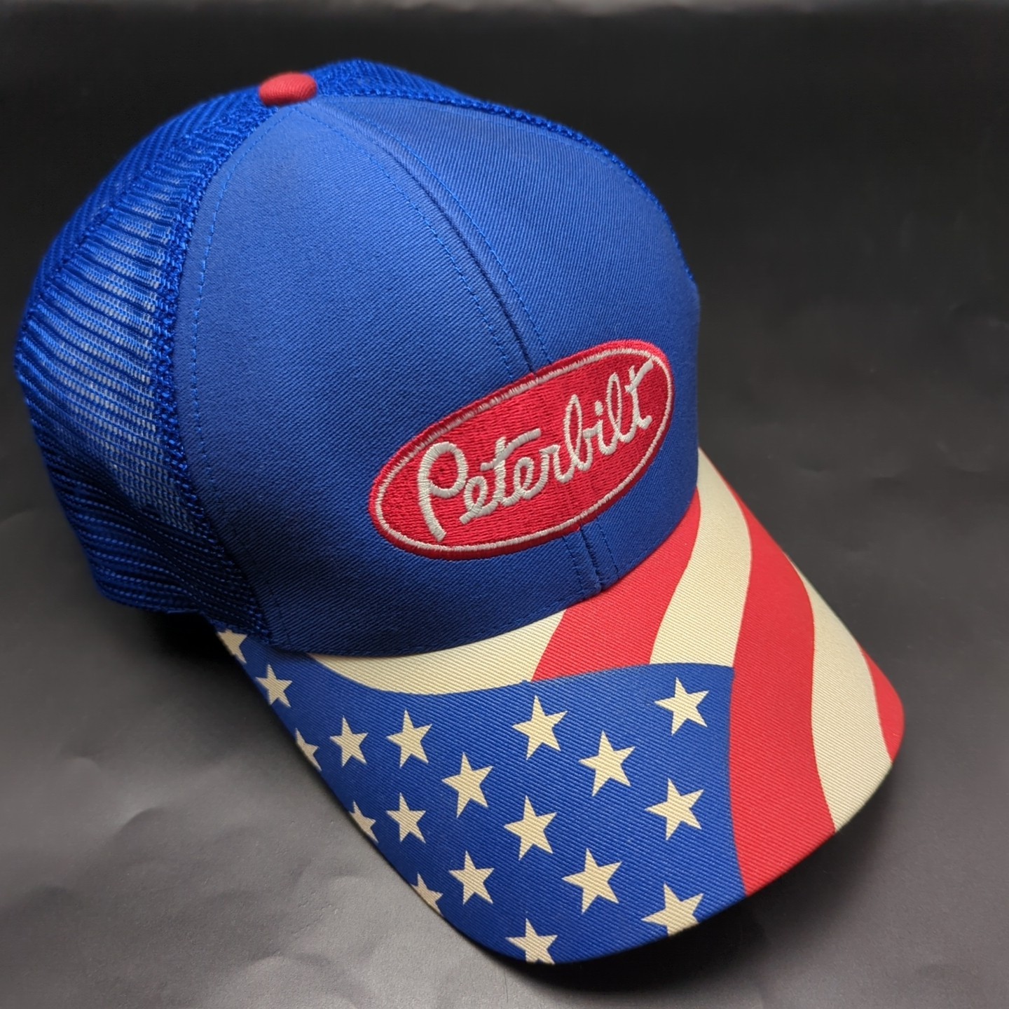 PETERBILT hat red blue adjustable cap - American … - image 1