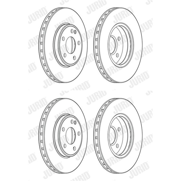 2X Jurid Bremsscheiben Vorne 295Mm BelÜFtet Passend FÜR MERCEDES-BENZ A-KLASSE-image