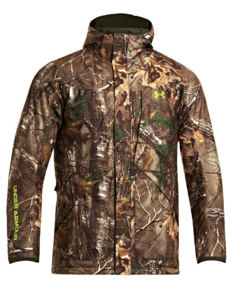 Under Armour Realtree Xtra Camo Gunpowder Hunting Jacket And Bibs Set-2XL,W40 - Image 3 of 4