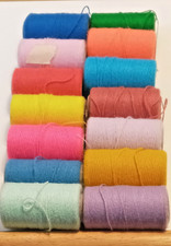 LOT 13 14 RANDOM COLORS PRETTY PUNCH ACRYLIC YARN FOR PUNCH EMBROIDERY