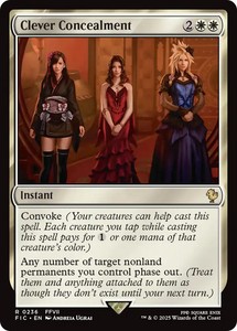 Clever Concealment #236 Rare Commander: Final Fantasy MTG