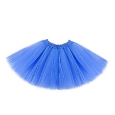 Tutus for Girls 3 Layered Tulle Tutu Skirts for 4-12 Year, 4-12 Years Blue