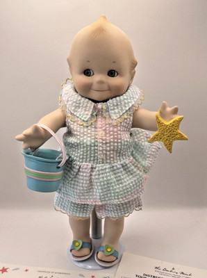 Vintage Jesco Kewpie Porcelain Doll 1997 A Gift From The Sea Blue Eyes Original