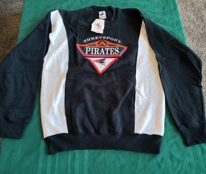 NEW Shreveport Pirates CFL Midwest Embroidery Vintage Stitched Crewneck Large