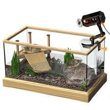 Okk bi Turtle Aquarium Kit Series - New - Aquatic Turtle Tank with Filter and...