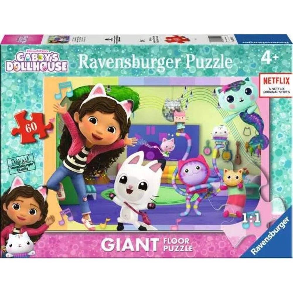 Ravensburger - Gabby's Dollhouse Giant Floor Puzzle - 60 Pieces Puzzle