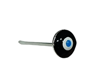Evil Eye Nasenstecker Emaille Nazar 925 Silber Schutz L Biegsam KöRperschmuck