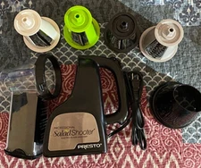 Presto Proffessional Salad Shooter Electric Slicer/Shredder Black -Used.