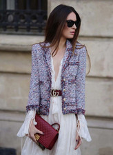 Rare Zara textured frayed multicoloured blazer/jacket. Size XL