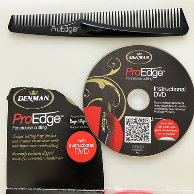 Profi Denman ProEdge Kamm Lern Kurs DVD Frisur Haar Schneiden Friseur Set Schule