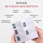78 Pink Tarot Cards with Guide Book,Gold Foil Rider Waite Tarot Deck PVC for Beg