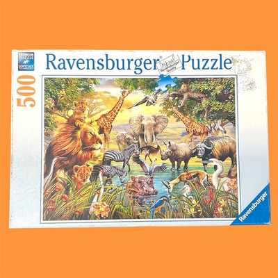 Majestic Watering Hole Ravensburger 500 Piece Jigsaw Puzzle 2018 Complete