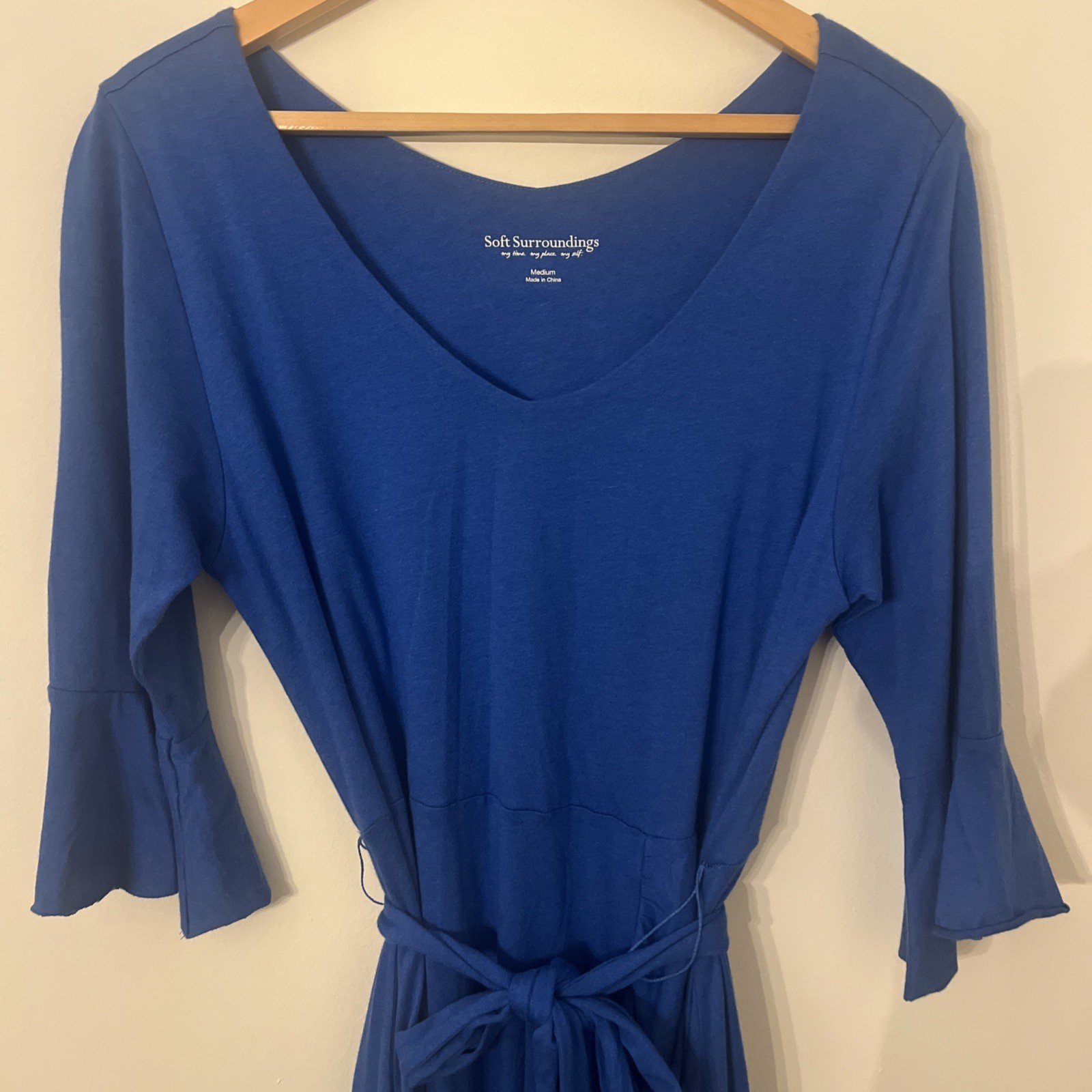 Soft Surroundings Springtime Ruffleneck Dress Med… - image 3