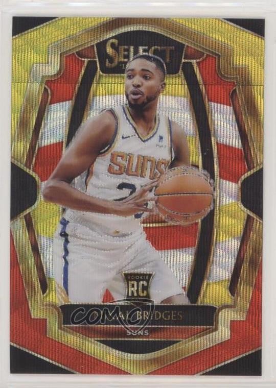 2018-19 Panini Select Premier Level Tri-Color Prizm Mikal Bridges #192 ho7