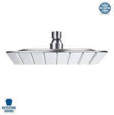 Square Rain Shower Head 8 Inch 304 Stainless Steel Ceiling Mount Adjustable