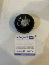 WASHINGTON CAPITALS- CAM ALLEN SIGNED AUTOGRAPH HOCKEY PUCK ACOA NHL PROSPECT 