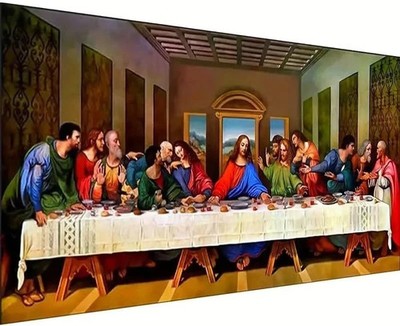 5D DIY The Last Supper Diamond Painting Kits for Adults, Large Size Full