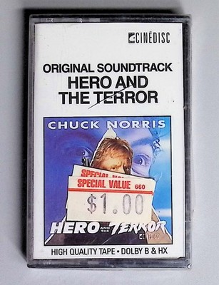 Hero & The Terror OST Cassette 1988 Cinedisc Dolby HX