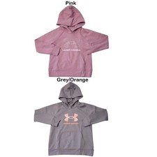 Under Armour Girl's Large Logo Rival Soft Fleece Hoodie