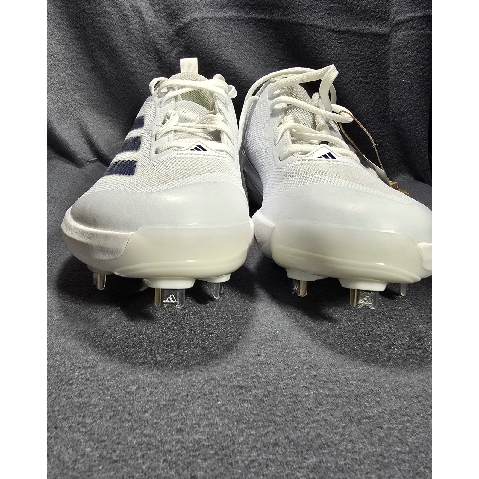 Adidas Adizero Instinct Softball Cleats Metal Spikes White Blue Shoes 7.5 NWOB