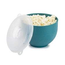 Silicone Popcorn Popper, Collapsible Hot Air Microwavable Popcorn Maker, Bowl...