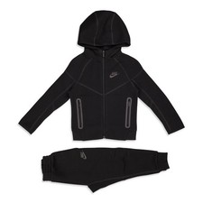 Nike Little Kids Tech Fleece Full-Zip Set in Black Size: 7