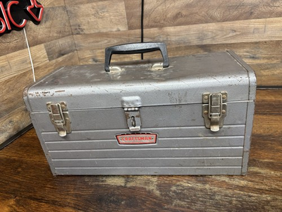#ad #ad Sears Craftsman Carry Tool Box 18quot; 6500 W Tool Tray Metal Vintage USA $35.50