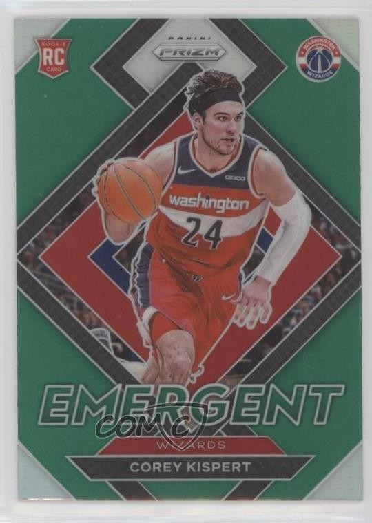 2021-22 Panini Prizm Emergent Green Prizm Corey Kispert #10 0a3