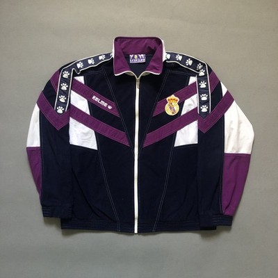 Vintage 1997/98 Real Madrid Kelme Track Jacket size L Made in Spain .