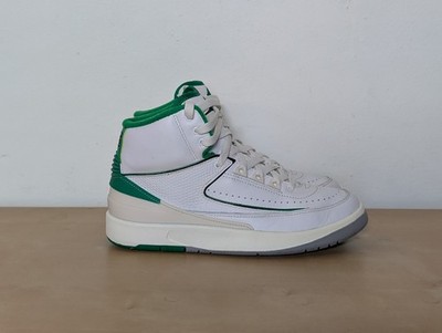 Nike Air Jordan 2 Retro White Lucky Green Sail Sneakers DQ8562-103