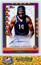 2024-25 Finest #RFA-DH DaRon Holmes II Rookie Finest Autographs Refractor