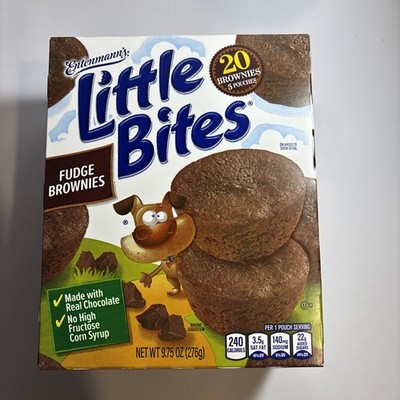Entenmann's Little Bites Fudge Brownies Mini Muffins 9.75 Oz Brand New