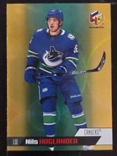 2020-21 Upper Deck Extended Series Hockey HoloGrFX Nils Hoglander #HG-4 Gold RC