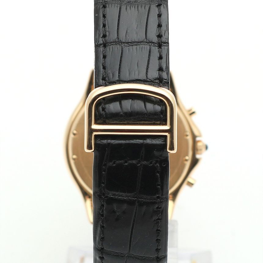 Cartier Cougar Chrono Chrono Gold 33 Large Black W3500851 Men's Unisex 138161467 thumbnail 9