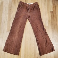 Levi's Vintage Panatela Slacks 1970's Khaki Corduroy Flare Bell Bottoms 1 Owner