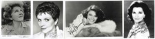 4 GREAT ACTRESSES signed ANNE BANCROFT, Debra Paget PLUS 2 OTHERS . 8x10 see loa