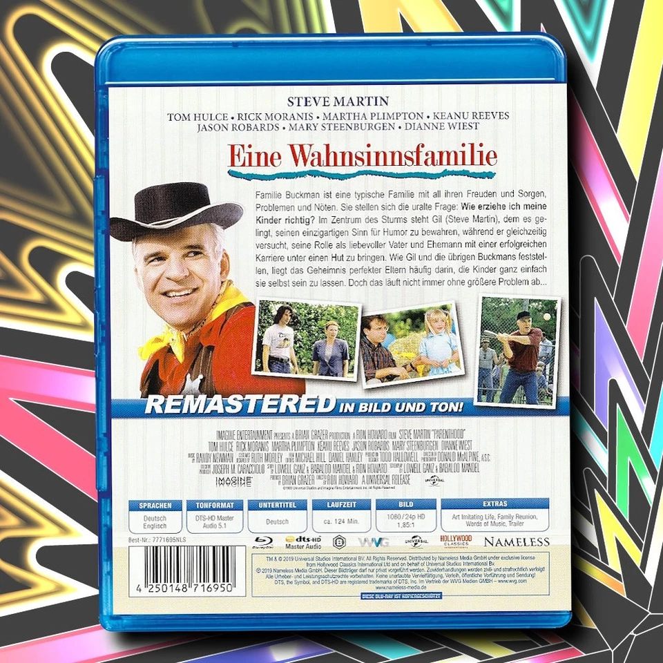 EINE WAHNSINNSFAMILIE (1989) BLU-RAY Remastered PARENTHOOD Steve Martin NEU/OVP - Bild 2 von 2