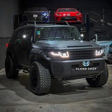 Vland Led Projector Headlights Black Grille Assembly For 2007-2014 Fj Cruiser