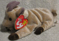 Ty Beanie Baby Goatee the Goat DOB November 4, 1998 MWMT Free Shipping