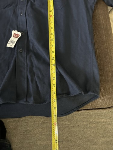 Woolrich - Expedition Chamois Flannel Shirt - Men’s L - Navy Heavy Cotton - Picture 5 of 6