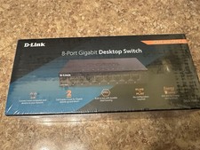D-Link DGS-108GL 8 Port Gigabit Metal Unmanaged Desktop Switch - NIB