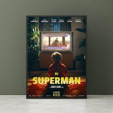 Superman 2025 Movie DC Hero Cinematic Poster Wall Decor