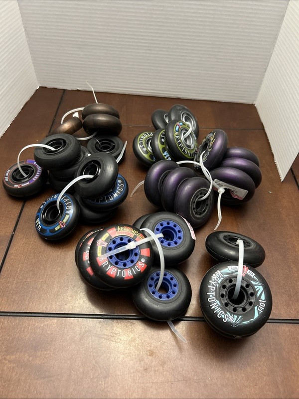 Kryptonics Inline Roller Hockey Wheels HUGE lot Rampage Breakaway VR76 VR72 Etc