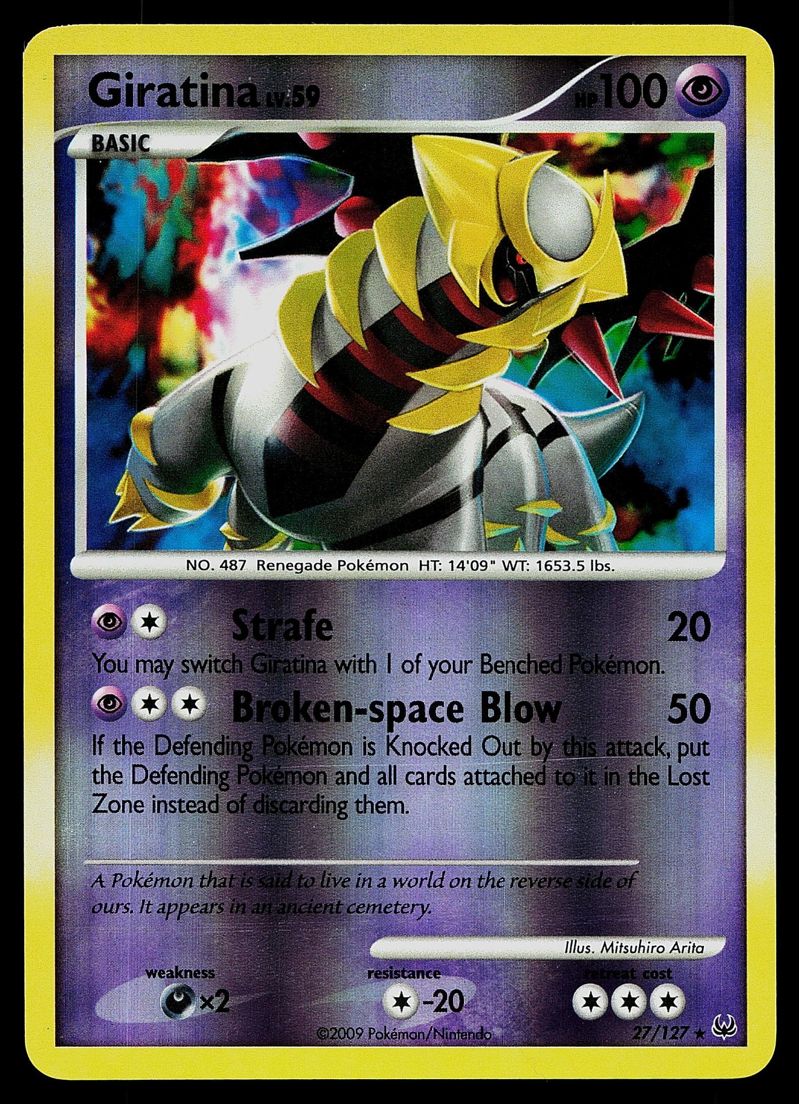 Pokemon Card - Giratina Platinum 27/127 Rare Reverse Holo