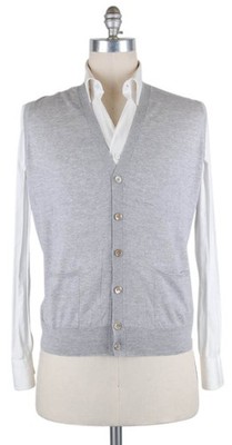 Luigi Borrelli Hellgrau Pullover - Weste - Xs/46 - (18MG10400101)