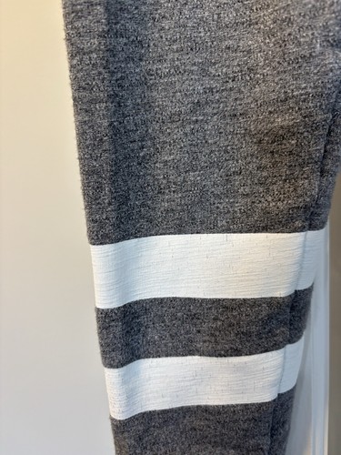 SUNDRY ANTHROPOLOGIE $98 Striped Leggings Heather Gray Size 1 SMALL 4 6 - Picture 4 of 7