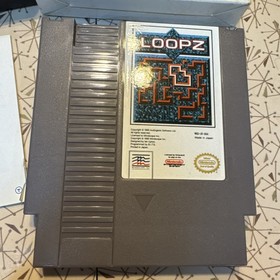 Loopz - Nintendo NES Complete CIB Box Manual 1991