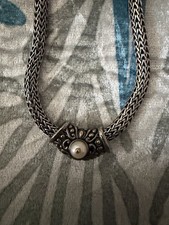 JOHN HARDY LUXURY 18k & STERLING SILVER WHEAT NECKLACE 16