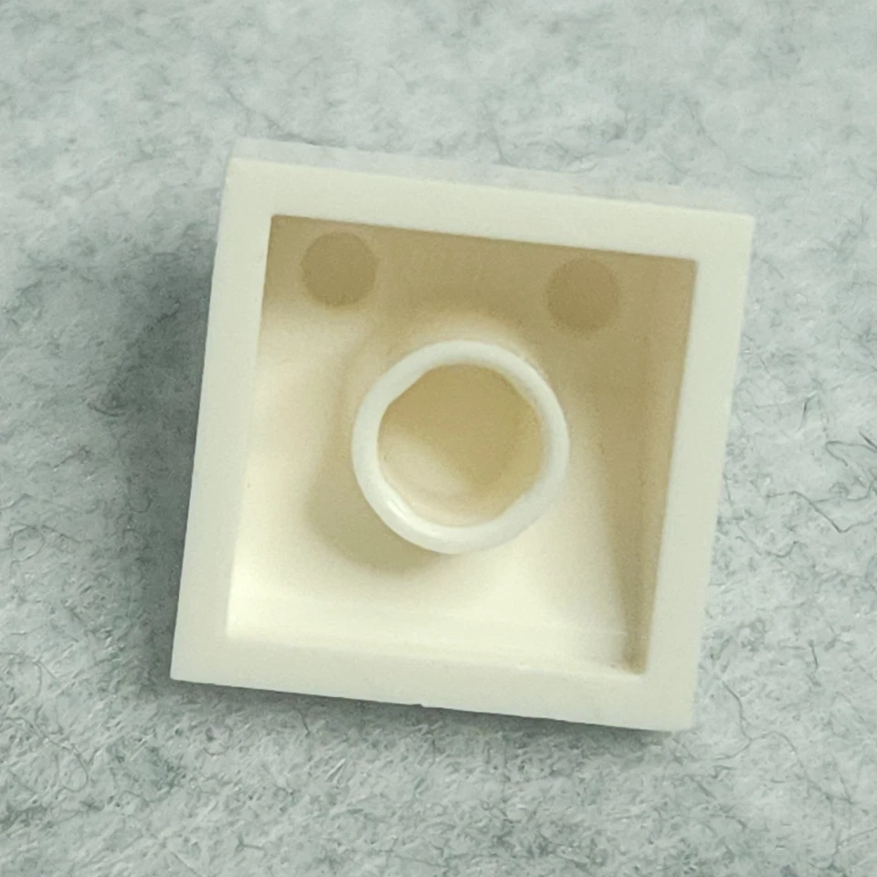 LEGO Slope 45 2x2 with Aircraft Green and Yellow Controls 3039pb045 White Used - Image 4 of 4