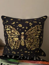 Christian Lacroix Le Messenger Iris Cushion Made In India 100% Cotton 
